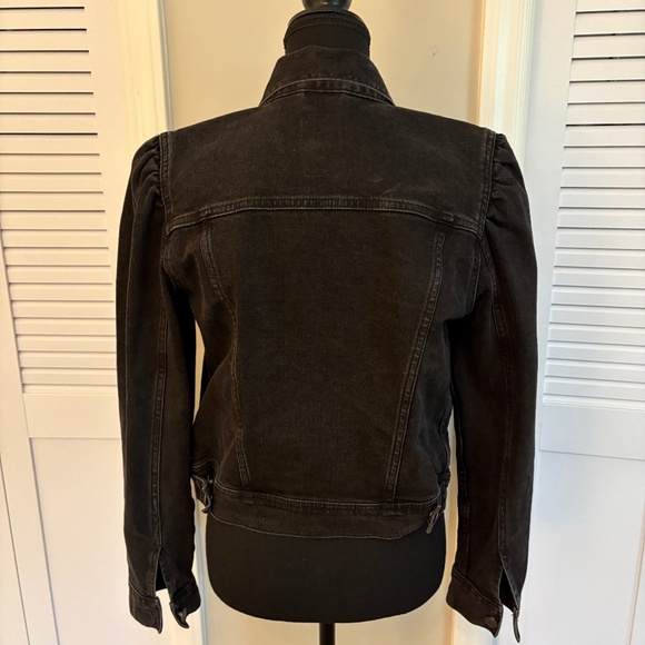 Gap Black Denim Jacket Women's Medium - Picture 3 of 5
